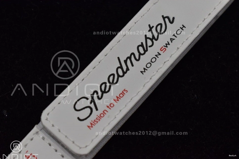 Quartz Strap x Swatch Moonwatch Mission Nylon Mars to Omega Bioceramic on 1229